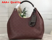 Louis Vuitton Carmel Hobo Bag in Chocolate Brown Mahina Perforated Calf Leather M56436 Replica